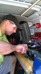 Our mobile locksmith is cutting keys on site Our Locksmith Trucks Are Fully Equipped To Answer All Of emergency Locksmith Situations
