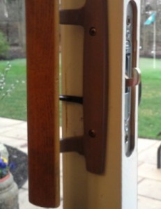 Residential patio lock set