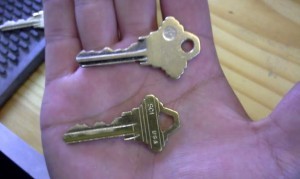 This is how the old key looks like compare to a new one