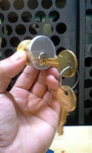 This is the mortise cylinder lock after i took it off the door to check if its in a good condition.