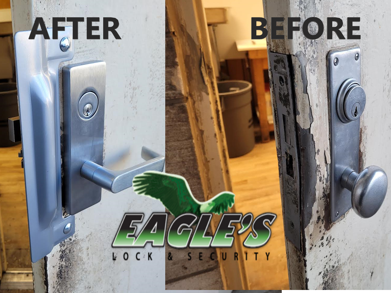 Business Mortise Commercial Lock Installation in Cincinnati Ohio