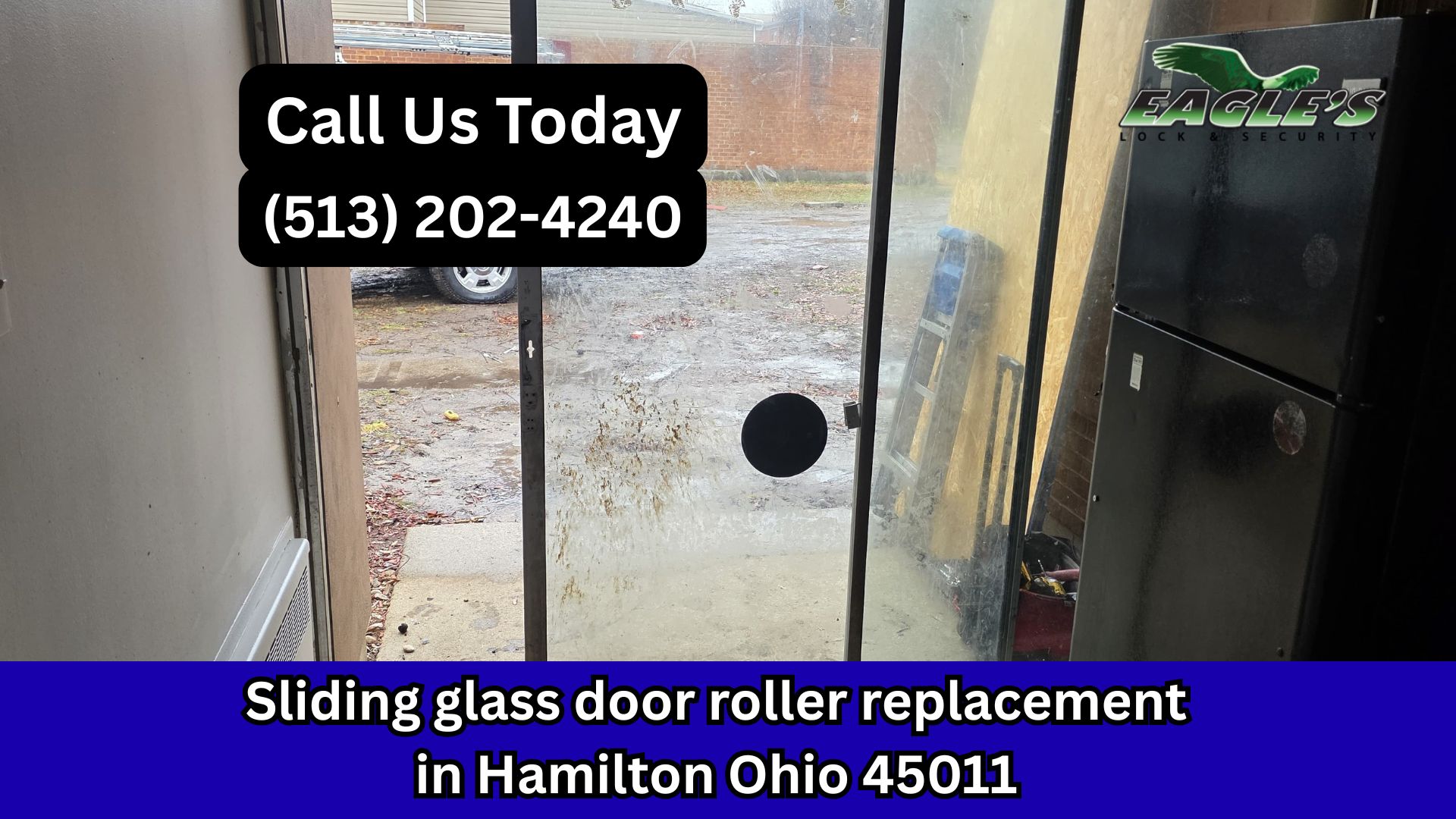 Professional sliding glass door roller replacement service in Hamilton, OH 45011