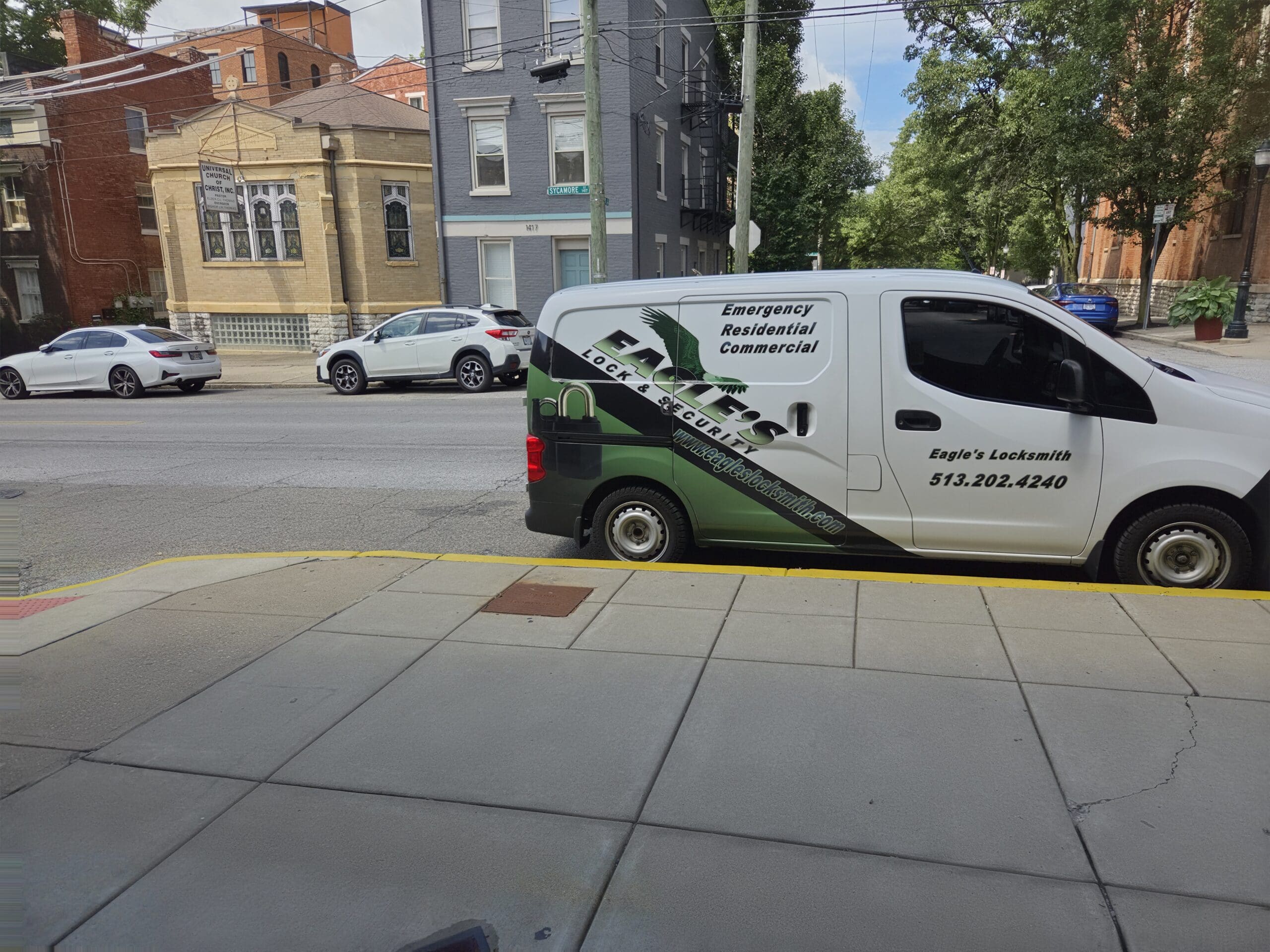 Eagle's Locksmith Cincinnati emergency locksmith van serving Greater Cincinnati, OH
