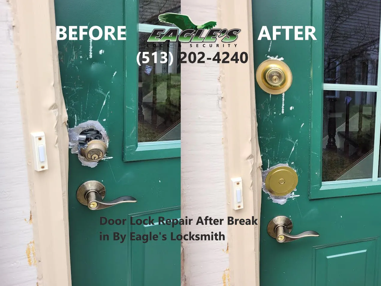 Door Lock Repair After Break in By Eagle's Locksmith